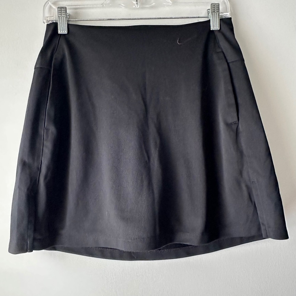 Nike Dri Fit Skirt Black Standard Fit Athletic Tennis Golf Skort S